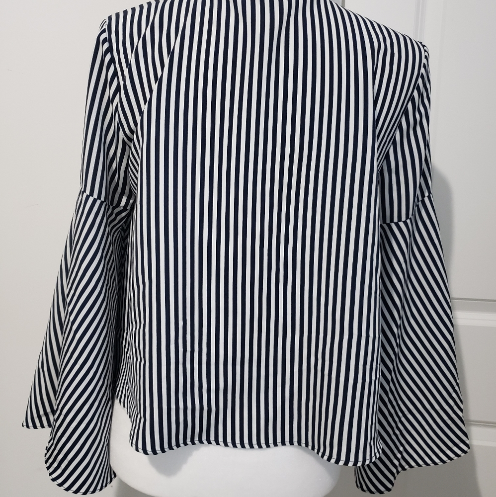 Zara Basic Stripe Top Size Medium. - image 3